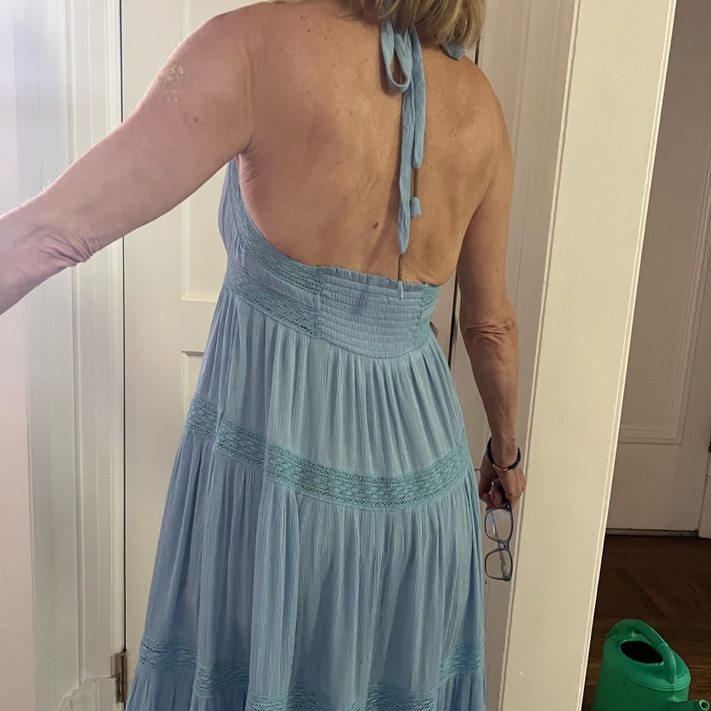 Free People Light Blue Lorelei maxi shirt - Picture 3 of 5